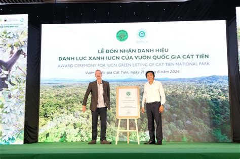 Cat Tien becomes Vietnam's first national park on IUCN green list.